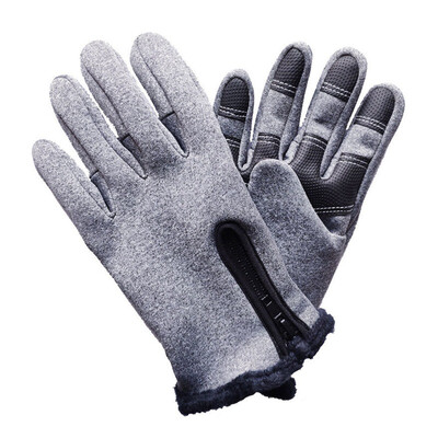 

Men Women Winter Touch Screen Gloves Warm Windproof Glove Zipper Velvet Lining Waterproof Anti-slip Riding Skiing Snow Gloves