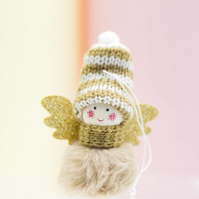 

JPGIF Mini Cute Plush Angel Girl Christmas Tree Pendants Ornaments Home Decoration