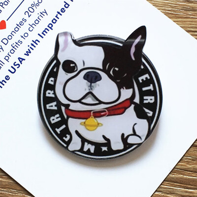 

Fashion Hot Funny Charm Cute Cartoon 1pcs Animal Husky Pet Acrylic Collar Pins Badge Corsage Acrylic Badge Cute Cat Dog