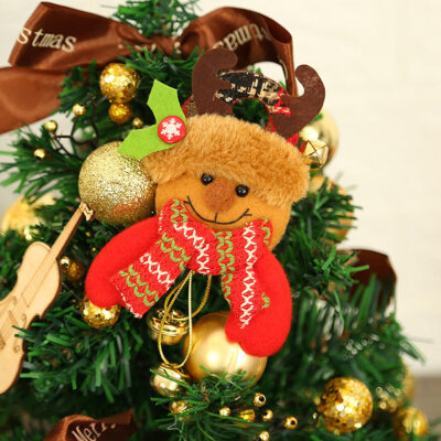 

Merry Christmas Ornaments Christmas Gift Led Santa Claus Snowman Tree Toy Doll Hang Decoration