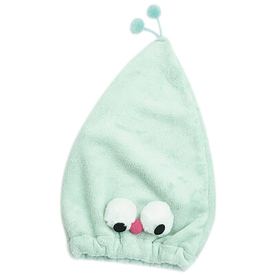

〖Follure〗Cartoon Microfiber Hair Turban Quickly Dry Hair Hat Wrapped Towel Bathing Cap