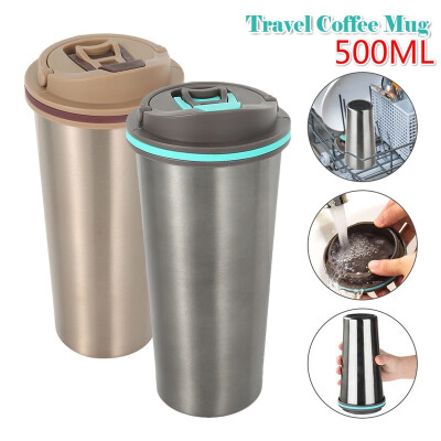 

500ML Stainless Steel Leakproof Insulated Thermal Travel Coffee Mug Cup Flask