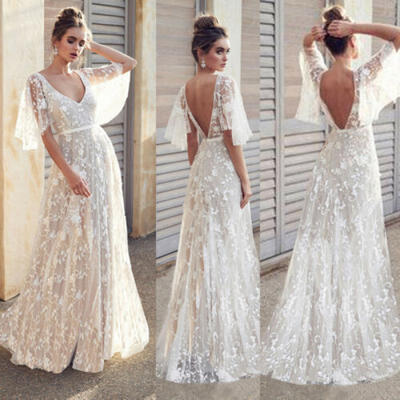 

Women Formal Wedding Bridesmaid Evening Party Ball Prom Gown Long Cocktail Dress
