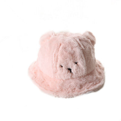 

Autumn infant Baby Boys Girls Toddler Cartoon Plush Bucket Hats Casual Caps With Ear Design Reversible Sun Headwear