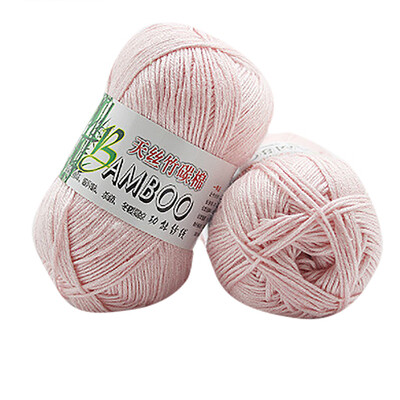 

Gobestart New 100 Bamboo Cotton Warm Soft Natural Knitting Crochet Knitwear Wool Yarn 50g