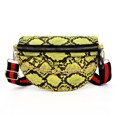 

Tailored Fashion Women Serpentine Zipper Messenger Bag Chest Bag Waist Bag Phone Bag