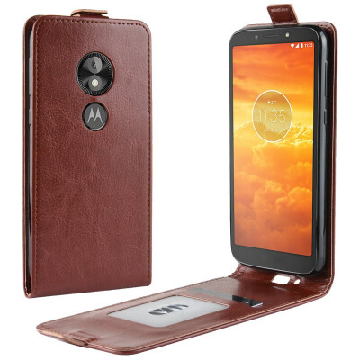 

WIERSS Flip Leather Case for Motorola Moto E5 Play Go Android Oreo Go Edition Retro Wallet Case Leather Cover Cases Fundas