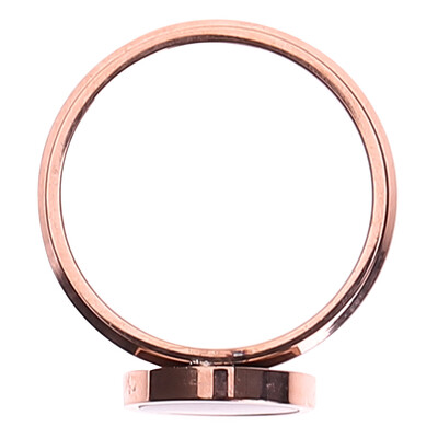 

New Design Brand Ring For Women Titanium Steel Black Enamel Rose Gold Color Anillos Female Rings Jewelry Gift