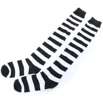 

Women Over Knee Socks Striped Thigh High Long Striped Stocking 11 Colors