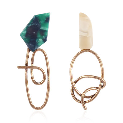 

1 Pair Women Fashion Jewelry Irregular Vintage Resin Earrings Dangle Drop Acrylic Ear Studs
