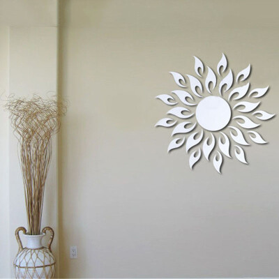 

Acrylic 3D Removable Sun Design Mirror Effect Wall Sticker Home Decor stickers