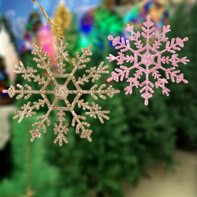

3PCS Christmas Snowflake 12cm Snowflake Wedding Christmas Tree Party Home Decor Scene Ornament Party Decoration Supplies