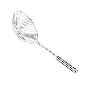 

Stainless Steel Long Handle Round Mesh Strainer Drainer Sifter Colander Spoon Kitchen Tool