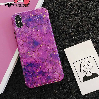 

TRONSNIC Glitter Phone Case for iPhone X XS Green Purple Case Gold Foil Red Luxury Cover Fashion