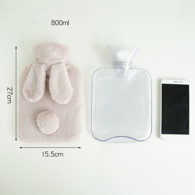 

Adorable Hot Water PVC Bottle Hand Feet Warm Keeping Plush Heat Bag Birthday Holiday Winter Gift