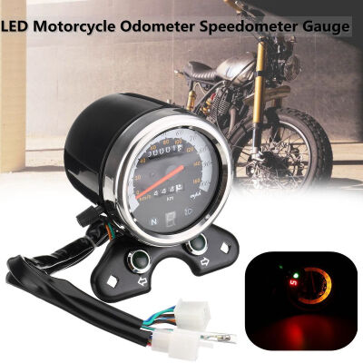 

12v Aluminum Motorcycle Odometer Speedometer Tachometer For Suzuki Cafe Racer