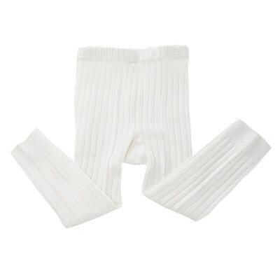 

Baby Girls Boys Autumn Warm Solid Striped Ankle-Length Pants New Kids Children Elastic Casual Soft Cotton Clothing Pencil Pants