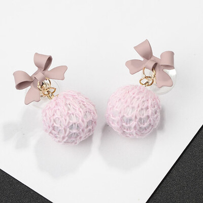 

Ball Popular Women Fashion Pompon Accessories Individual Jewelry Earrings Earring Pompon Earring Bow Ball Earrings