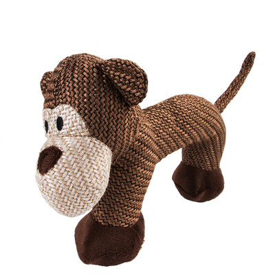 

Gobestart Pet Dog Squeaky Toy Cat Squeaker Sound Chew Fetch Interactive Plush Toy