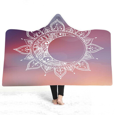 

Magic Cloak Hooded Blanket Adult Children Wear Hats Double Wool Hooded Blanket No Discoloration Hooded Blanket Daily Supplies