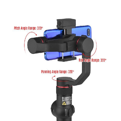 

AFI V5 Portable 3-Axis Handheld Gimbal Mobile Phone Video Stabilizer with Dimmable Fill Light Horizontal Vertical Shooting Time-la