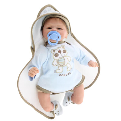 

16in Reborn Baby Rebirth Doll Kids Gift Cloth Material Body