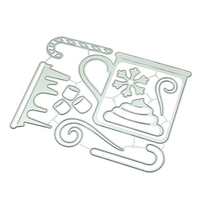 

Merry Christmas Metal Cutting Dies Metal Die Cuts for DIY Scrapbook Supplies Card Making DIY