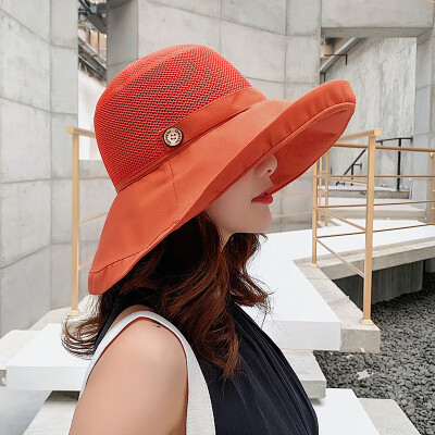 

Hat Lady Summer Sunshade Hat Korean Tide Foldable Sun Hat Lady Summer Travel Sand Hat