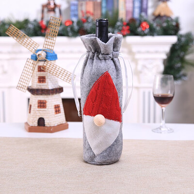 

zhongjiany Red Wine Bottle Cover Bags Christmas Decoration Xmas Holiday Gifts