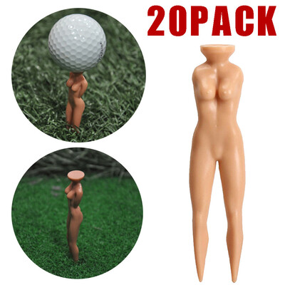 

YIWULA20PACK 3 Sexy Girl Lady Tees Nude Woman Plastic Golf Tees Golf Accessories