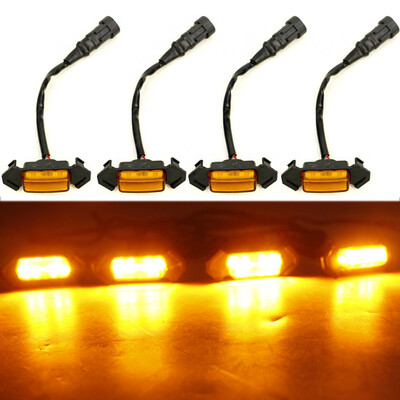 

4pcs Grille Led Amber Lights Light For Toyota Tacoma TRD Pro 2016-2019 12V