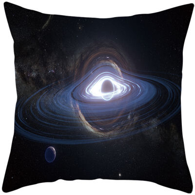 

Mysterious Universe Black Hole Cushion Cover Cotton Linen Star Black Hole Galaxy Home Deocrative Pillows Cover for Sofa Cojines