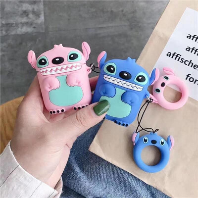 

Portable Cute Cartoon 3D Pink Monkey Clamshell-Type Silica Gel Earphone Sleeve For 12 Generation Rechargeable Airpods