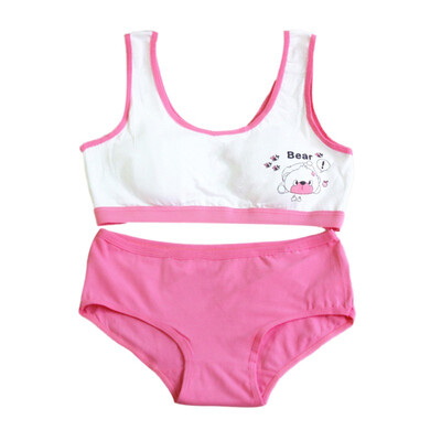 

Young Girl Training Bras Set Teenage Underwear Set Cotton Underwears Student Bra Children Bras Girl Underwear