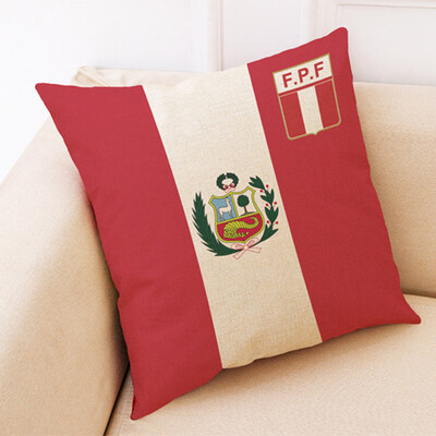 

The 2018 World Soccer Cup Home Decor Cushion Cover Linen Sofa Design Throw Pillow Case Gift Style 32