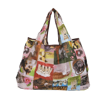 

Fashion Flower Cat Ethnic Nylon Bucket Bag Women Handbag Shoulder Pouch Gift