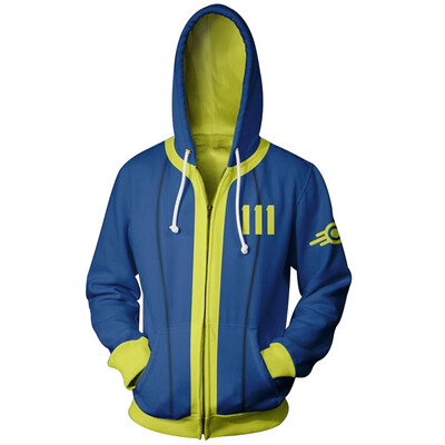 

Funny Fallout 4 111 3D Print Zipper Hoodie Casual Men Hoodies Sweatshirts Gaming Video Game Fallout Vault Tec Outerwear