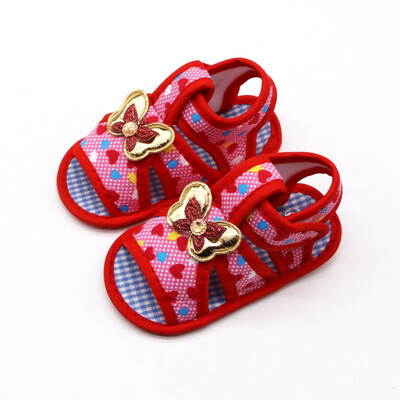 

Baby Girl Shoes Golden Butterfly Design Heart Shape Print Shoes Baby Shoes Summer Soft Sole Anti-slip Shoes