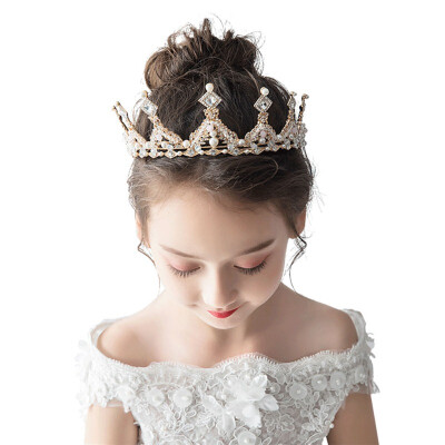 

Woman Crystal Tiara Hairband Kid Girl Bridal Princess Prom Crown Party Accessories Children Princess Prom Crown Adjustable