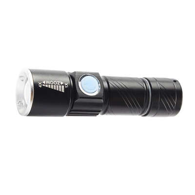 

Mini Flashlight USB Torch Waterproof LED Scalable Rechargable Portable Outdoor Lighting Tool