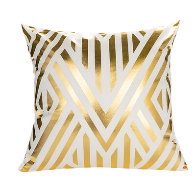 

Siaonvr Polyester Gold Letter Pillow Case Cover Sofa Car Waist Cushion Cover Home Decor
