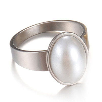 

1 Pcs Simple Fashion Ruili OL Great Pearl Ring Personalized Couples &Queen Rings Anniversary Ring His&Hers Ring