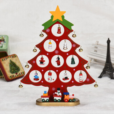 

Tailored 3D Wooden Assembling Christmas Tree Home Bedroom Decor Gifts DIY Green