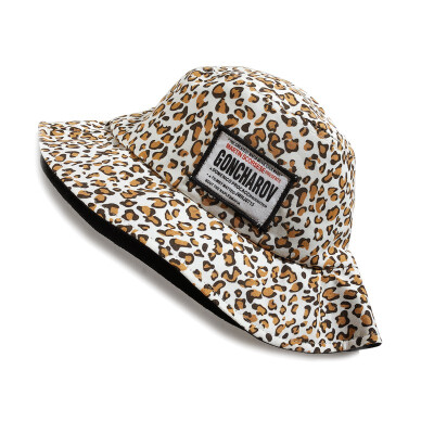 

Fashion Summer Kids Leopard Letter Fisherman Hats Kid Beach Cap Photography Props Children Hat