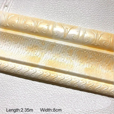 

3D Waterproof Moisture Proof Wall Edge Sticker Household Furniture TV Background Edge Corner Protections Cover for Baby Safety