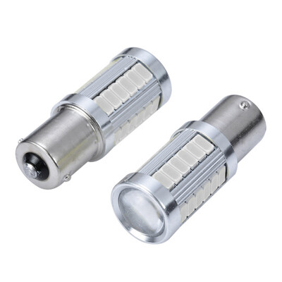 

2PCS 1156 BA15S 33 LED Automobile Car Tail Red Light Kit Single Contact Brake Bulb Lamp Stoplight Set
