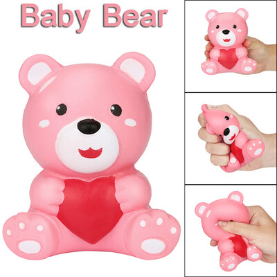 

YIWULAKawaii Cartoon Baby Bear Squishy Slow Rising Cream Scented Stress Reliever Toy