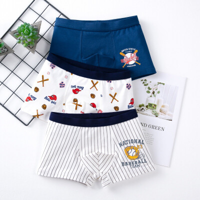 

3pcs 3-14T Baby Boy Underpants Casual Fashion Baby Boy Panties Childrens Cartoon Printing Underpants Kids Boxer