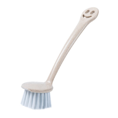 

Toponeto Creative Wheat Straw Plastic Cleaning Brush Long Handle Wash Sink Pot Brush