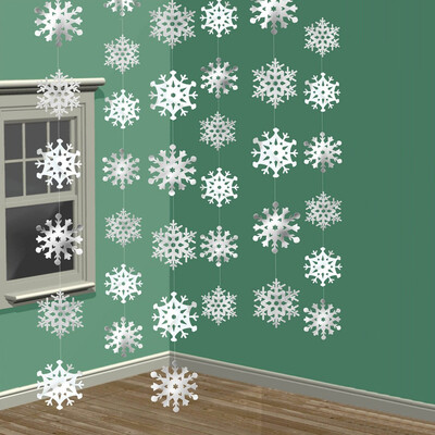 

Tailored 1 Set Christmas Snowflake String Decorations